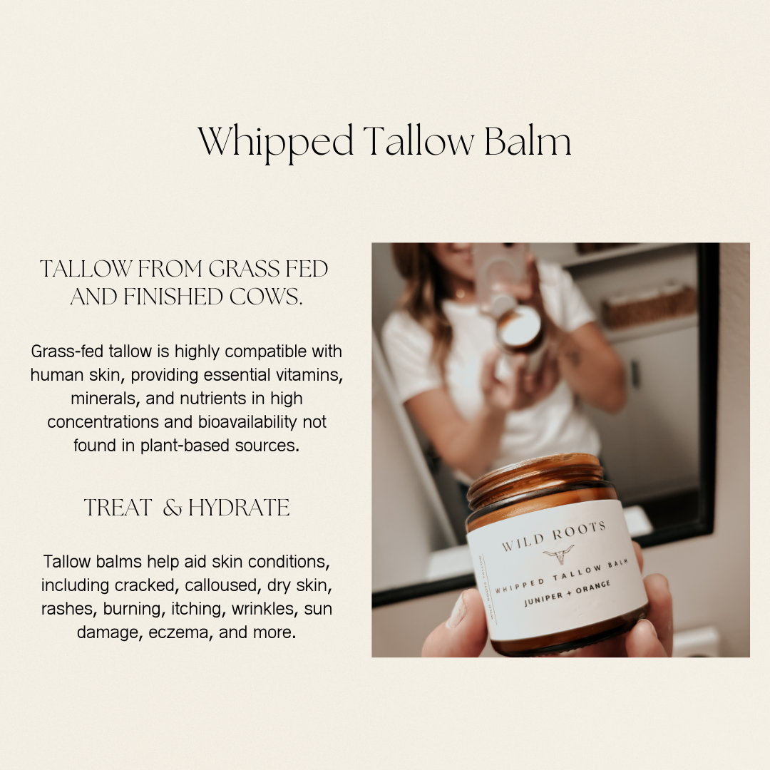 Wild Roots Whipped Tallow Balm - Unscented