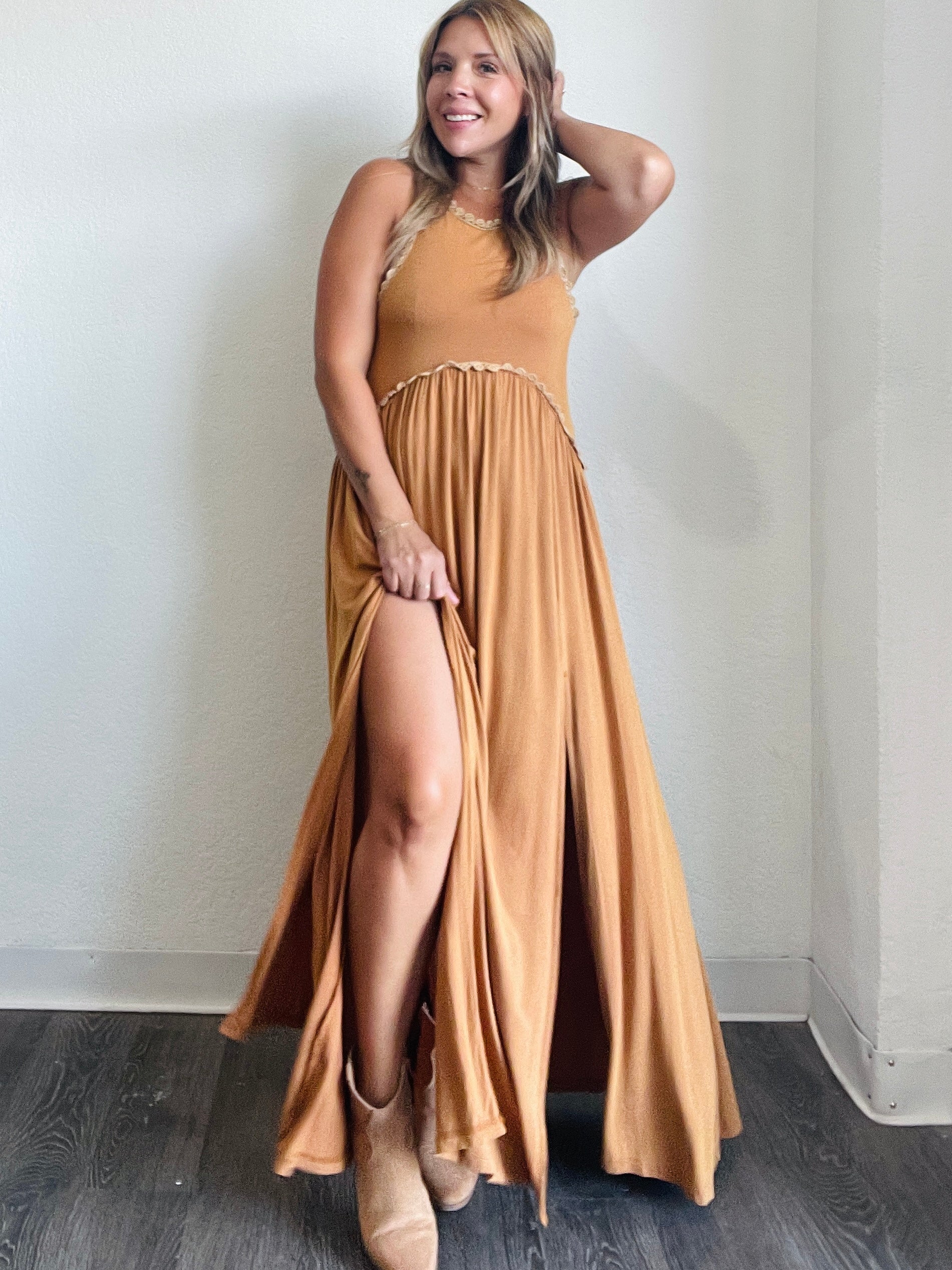 Gigi Rust Maxi Dress